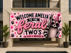 Personalized Feral Two's Birthday Banner, Custom 2nd Birthday Party Decoration, Feral Twos Level 2 Unlocked Sign