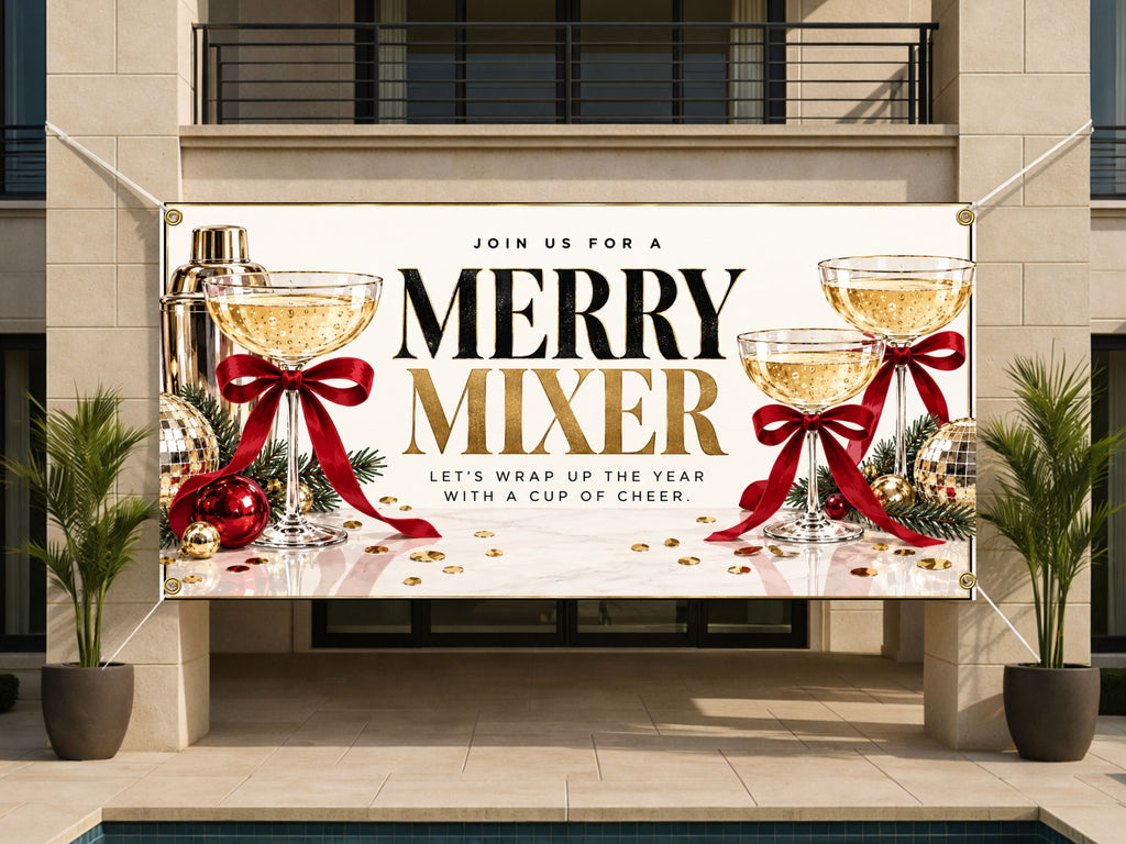 Merry Mixer Holiday Banner