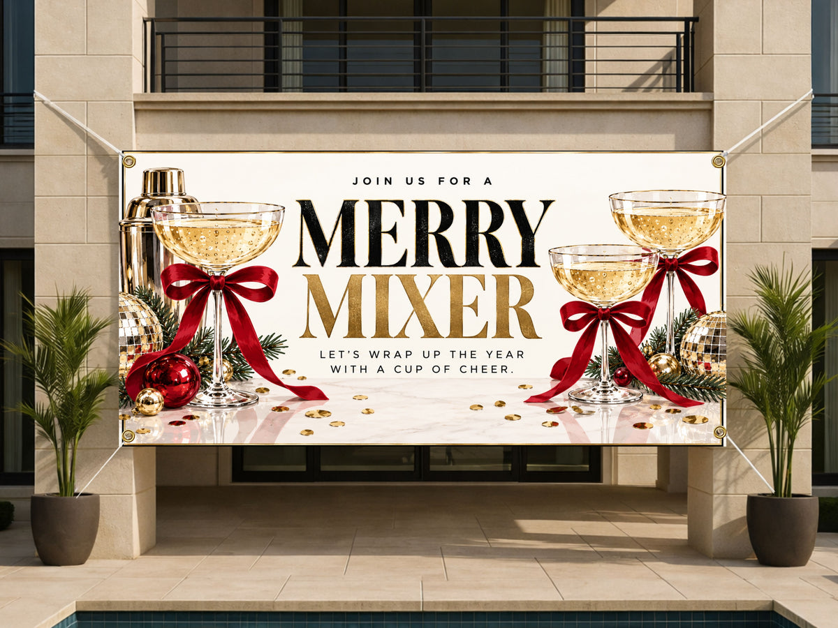Merry Mixer Holiday Banner