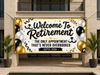 Retirement Party Banner, Funny Retirement Sign, Custom Photo Backdrop