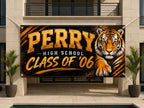 Custom High School Reunion Banner, Personalized Class Reunion Banner, Mascot Photo Backdrop