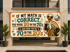 Ostrich 70th Birthday Banner