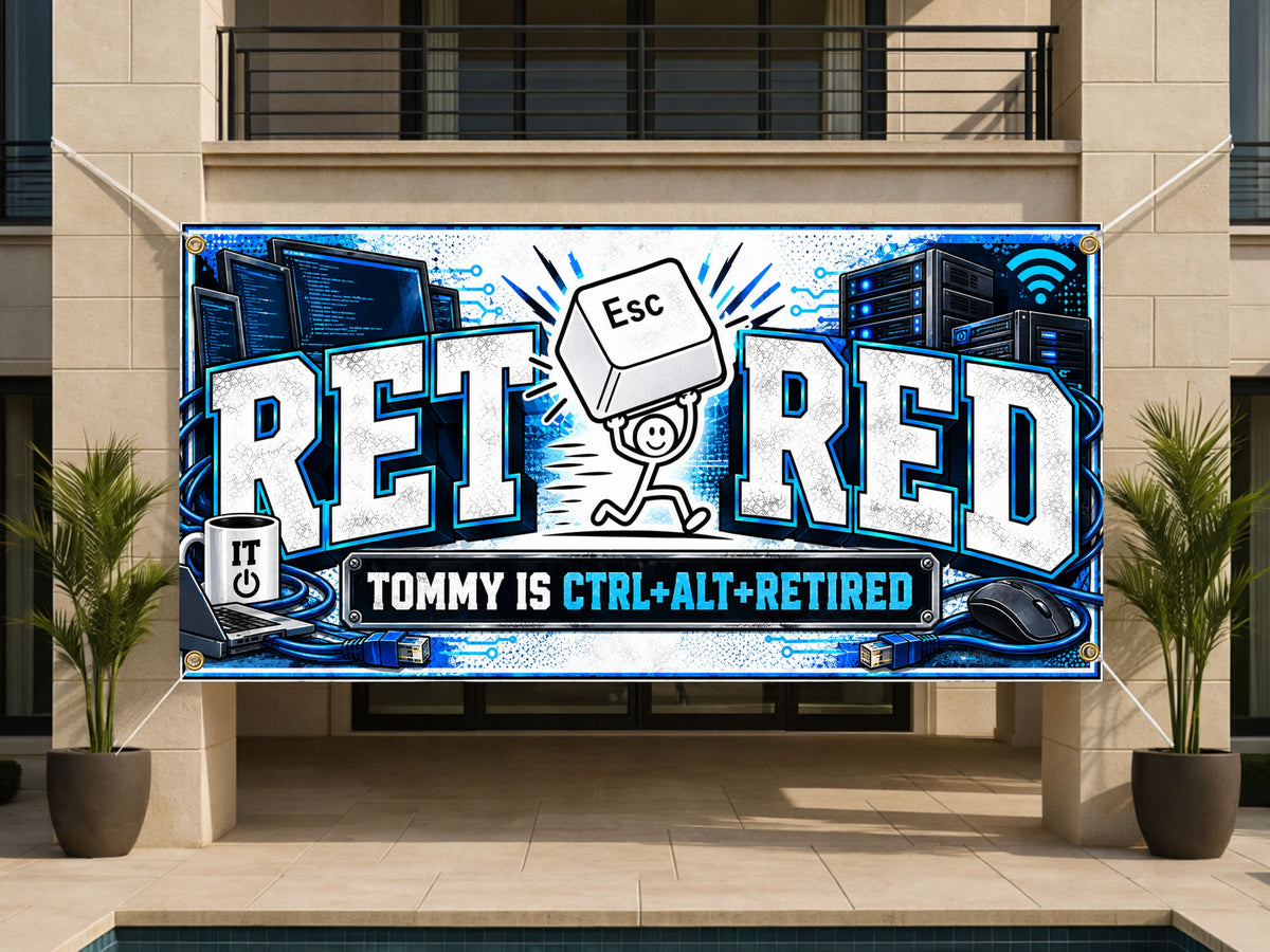 IT ESC Retirement Party Banner