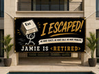 Retirement Party Banner, Funny Office Sign, Coworker Backdrop