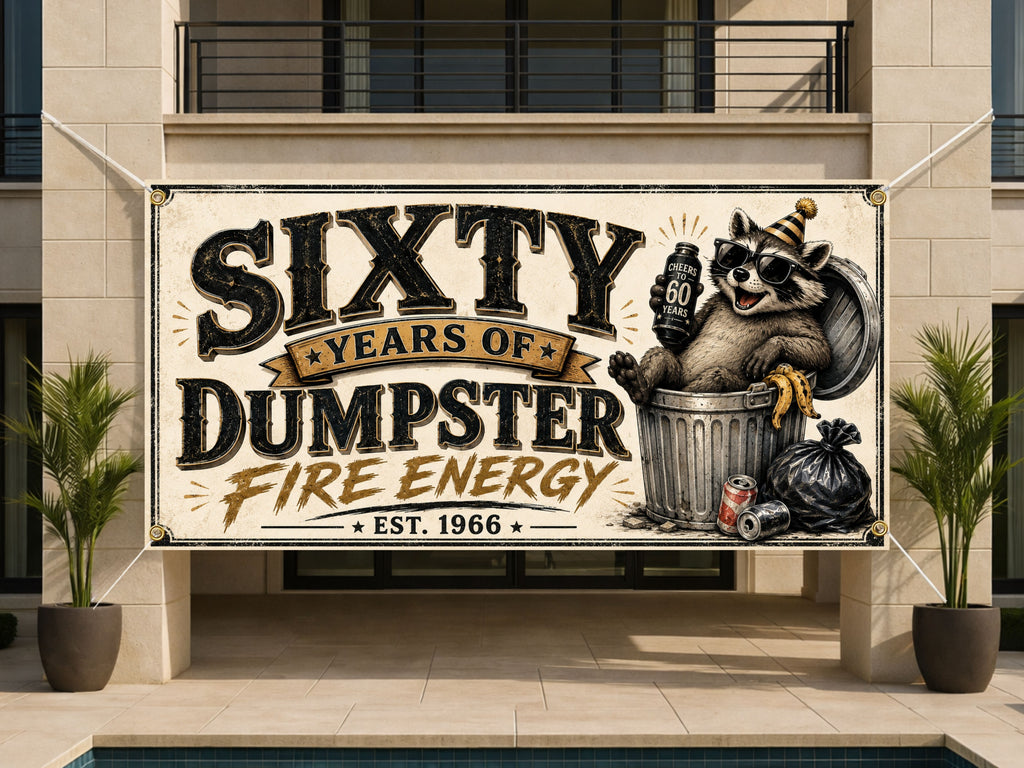 60th Dumpster Fire Banner