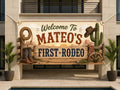 Western 1st Birthday Banner