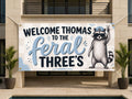Raccoon 3rd Birthday Banner