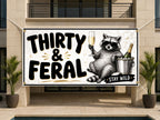 Raccoon 30th Birthday Banner