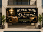 Delivery Driver Retirement Banner | Final Package Well Earned Next Chapter Cabin