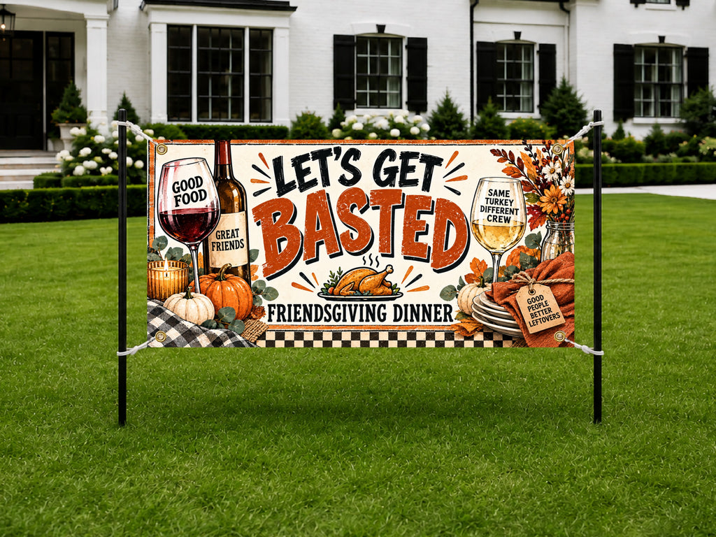 Friendsgiving Dinner Party Banner
