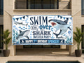 Shark 7th Birthday Banner