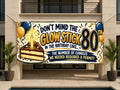 Glow Stick 80th Birthday Banner
