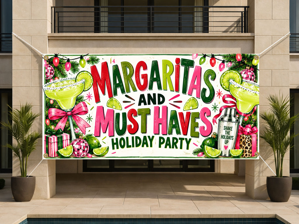 Margaritas Holiday Party Banner