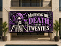Skeleton 30th Birthday Banner