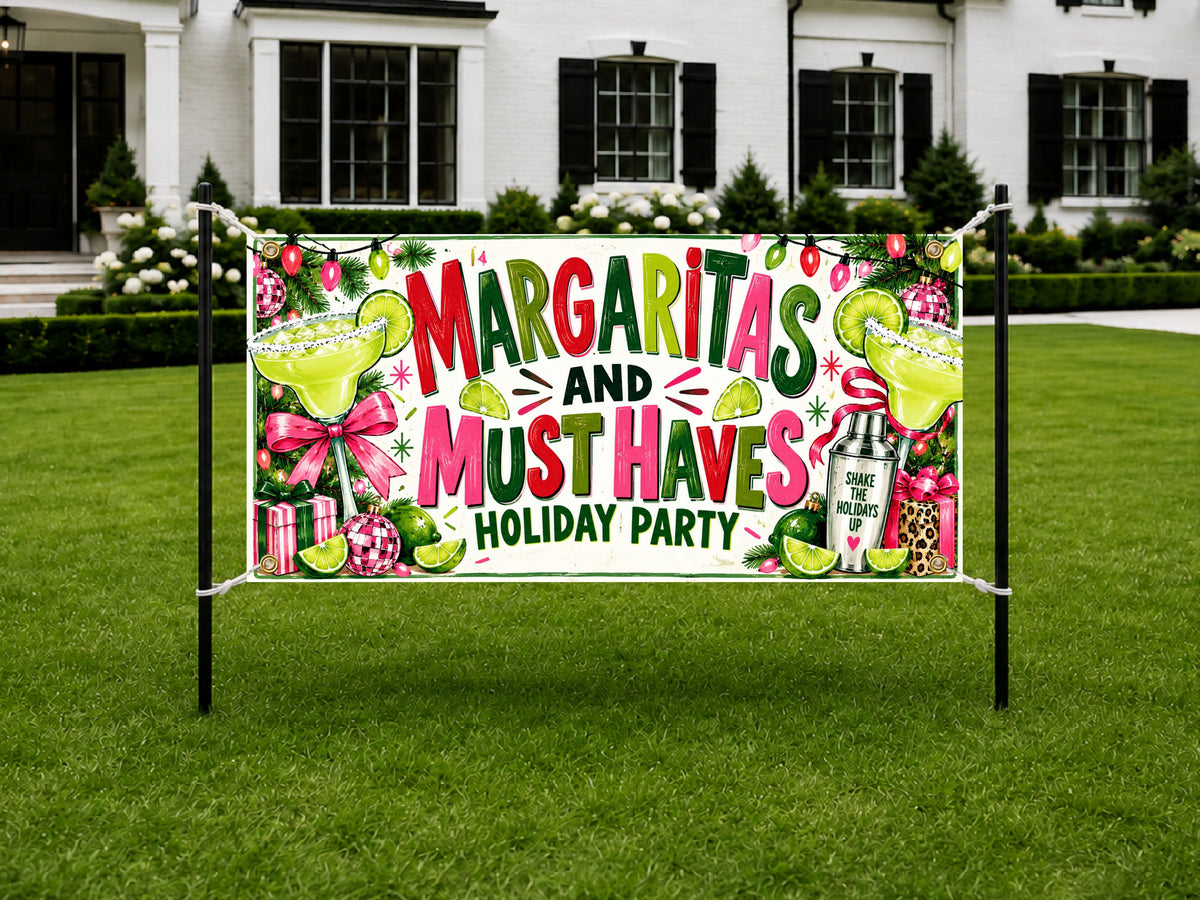 Margaritas Holiday Party Banner