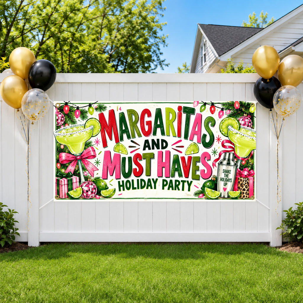 Margaritas Holiday Party Banner