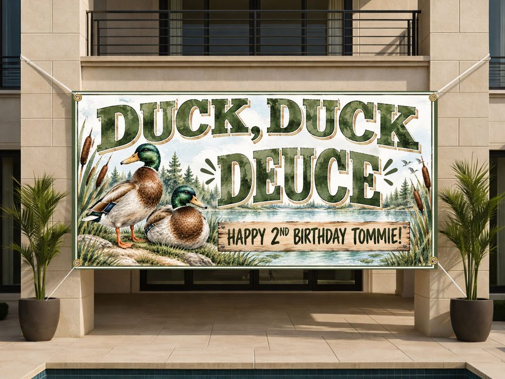 Duck 2nd Birthday Banner