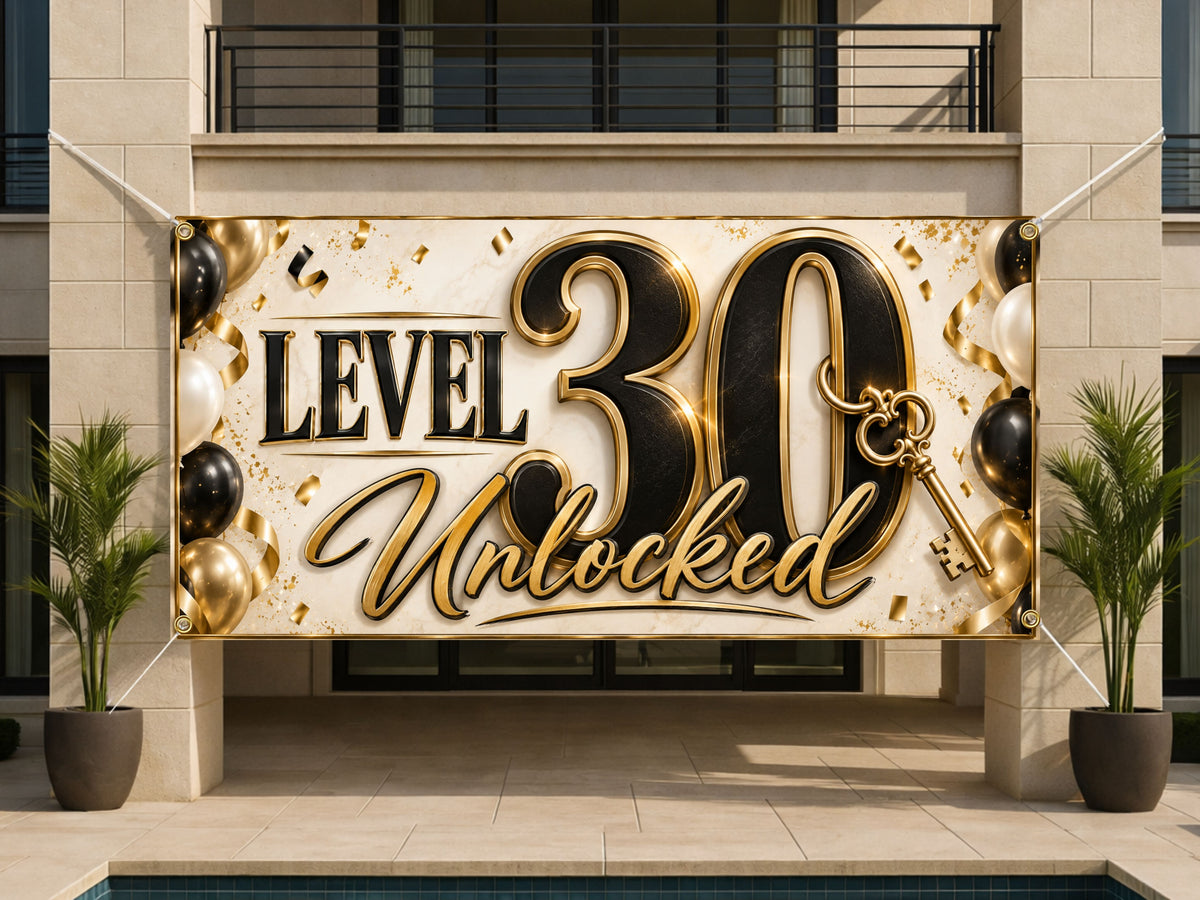 Level 30 Birthday Banner