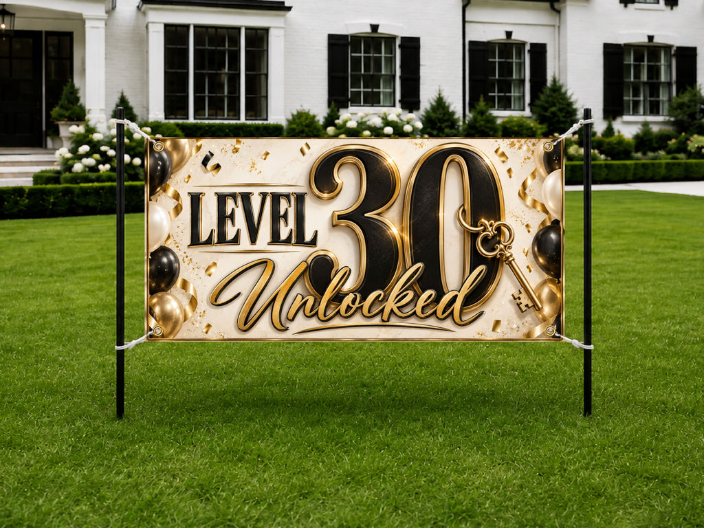 Level 30 Birthday Banner