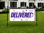 Retirement Party Banner, Delivered Retirement Sign, Delivery Driver Backdrop