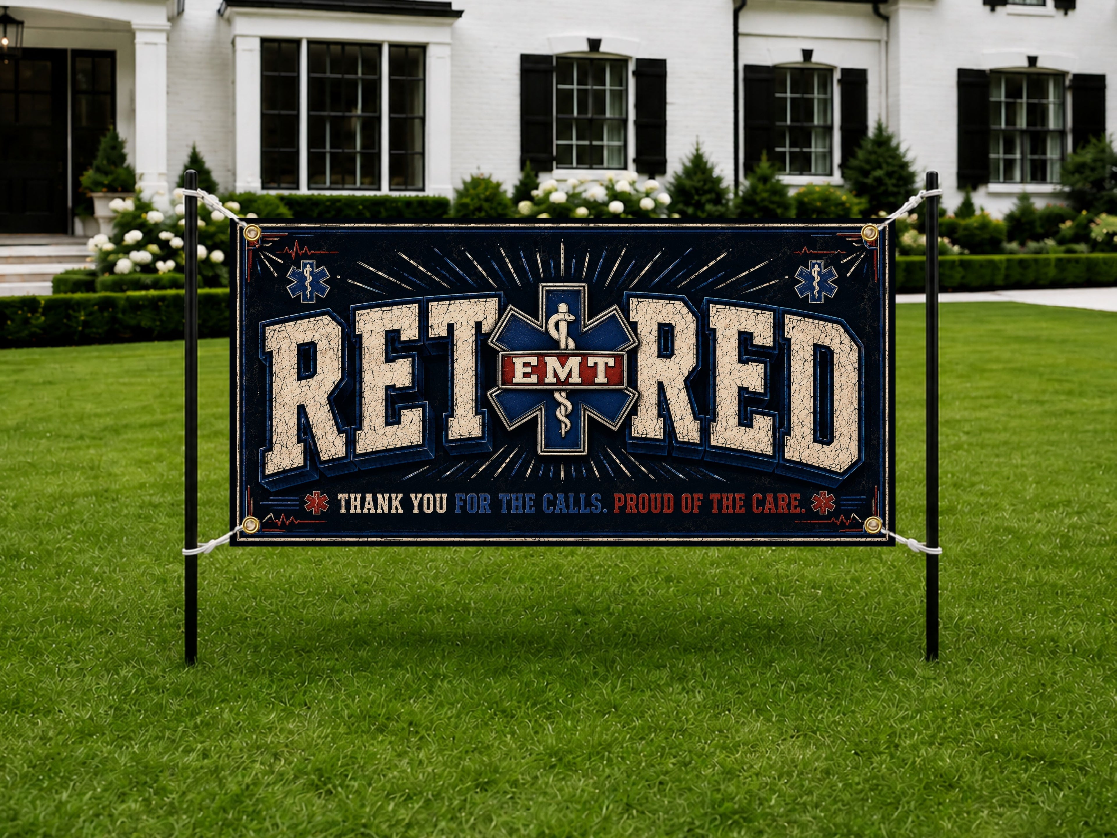 EMT Retirement Party Banner