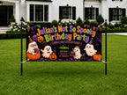 Halloween Birthday Banner, Custom Ghost Party Backdrop, Not So Spooky 1st Birthday Sign