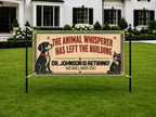 Veterinarian Retirement Banner | Vet Tech Animal Whisperer Has Left the Building