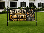70th Raccoon Dumpster Banner