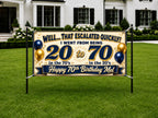 Golf 70th Birthday Banner, Funny Sarcastic Seventy Banner
