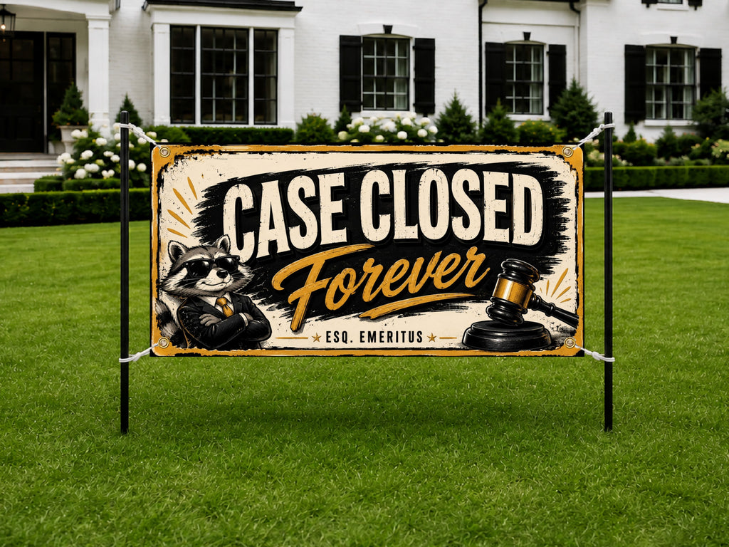 Case Closed Raccoon Banner