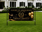 Judge Retirement Banner, Court Retirement Sign, Personalized Farewell Decor