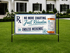 Nurse Retirement Banner, Prescription Sign, Medical Farewell Backdrop