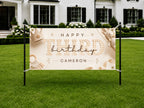 1st Birthday Banner, Neutral Baby Birthday Sign, Personalized Kids Birthday Banner