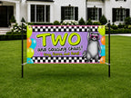 Funny 2nd Birthday Banner, Raccoon Party Sign, Toddler Backdrop