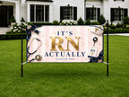 RN Graduation Banner, Nurse Grad Party Sign, Nursing Photo Backdrop