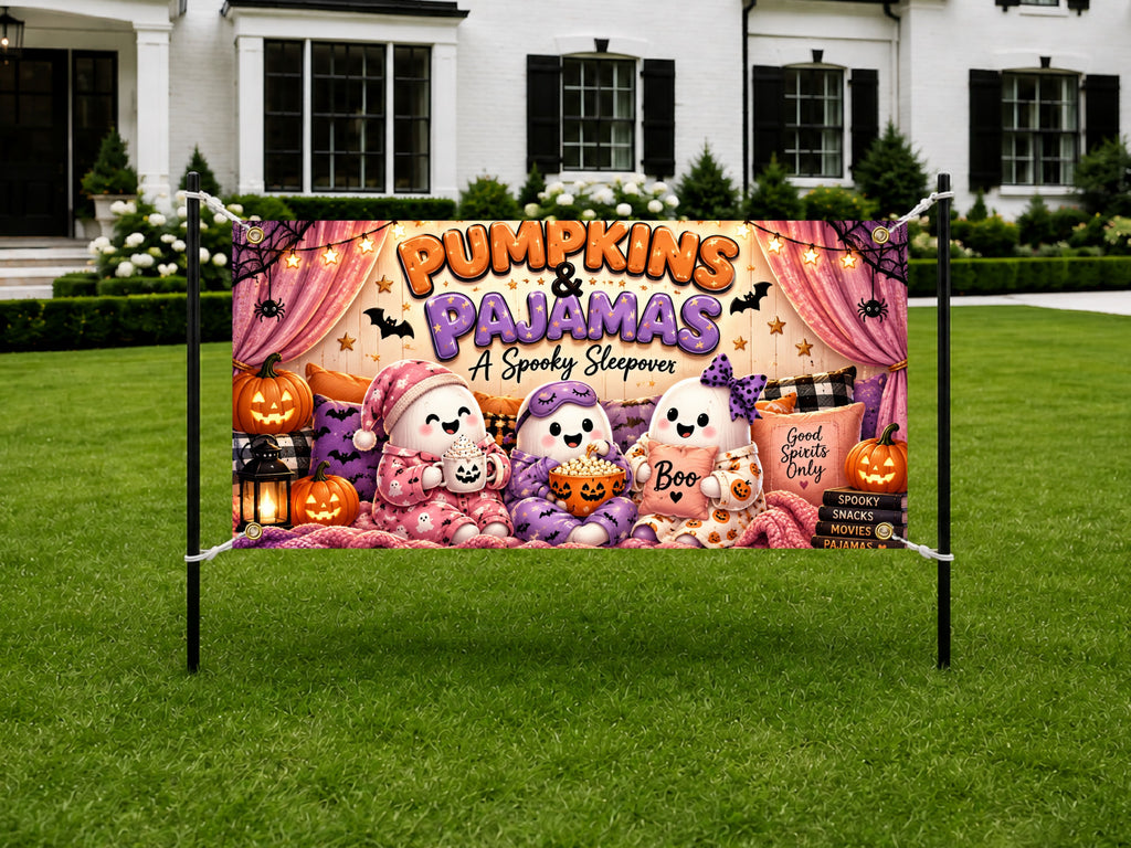 Pumpkin Pajama Party Banner
