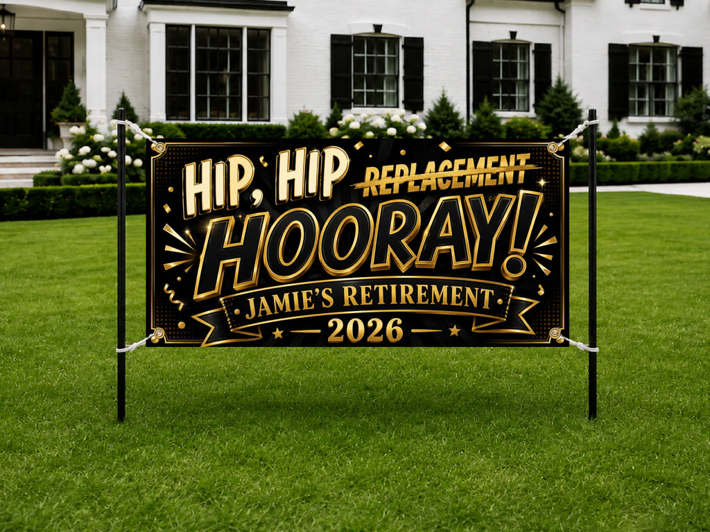 Funny Retirement Banner, Funny Retirement Banner, Coworker Backdrop