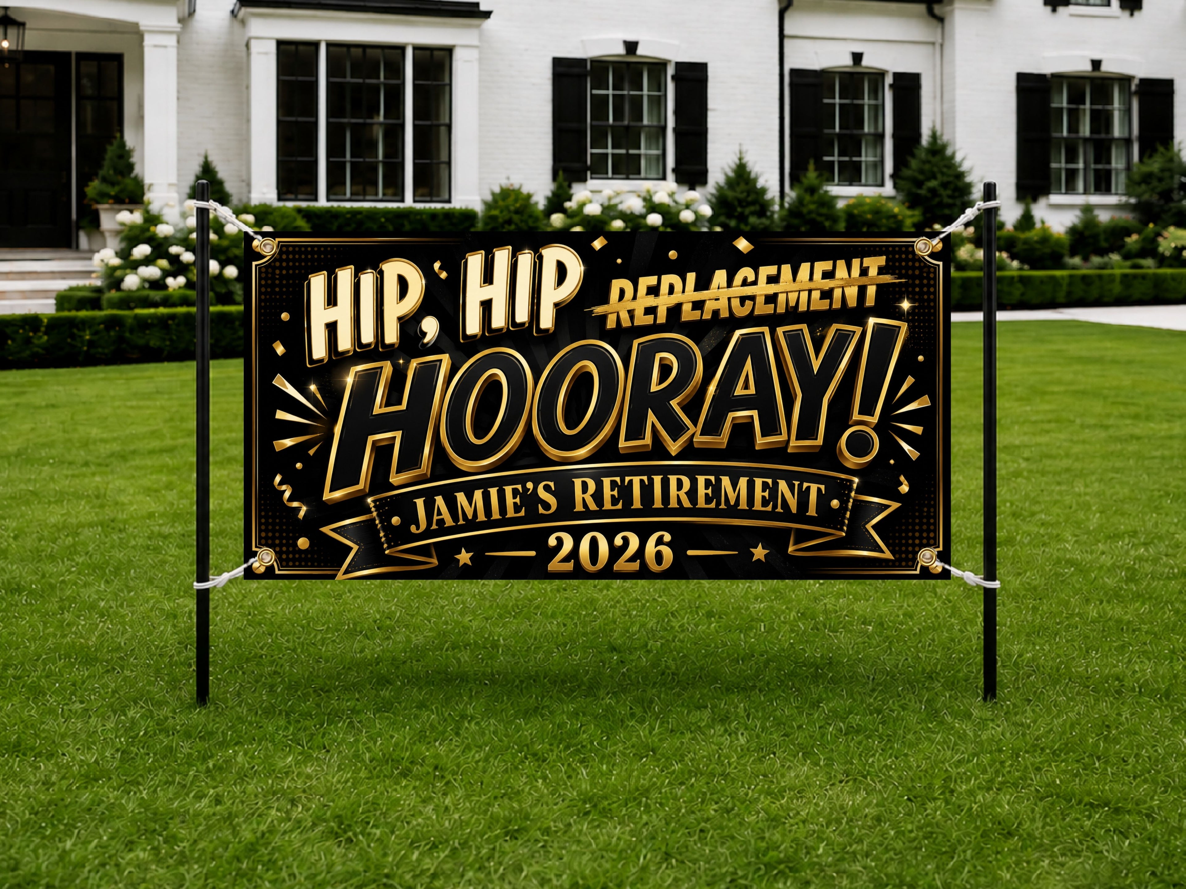 Funny Retirement Banner, Funny Retirement Banner, Coworker Backdrop