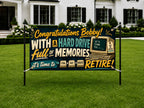 Tech Retirement Banner, IT Farewell Sign, Office Party Backdrop