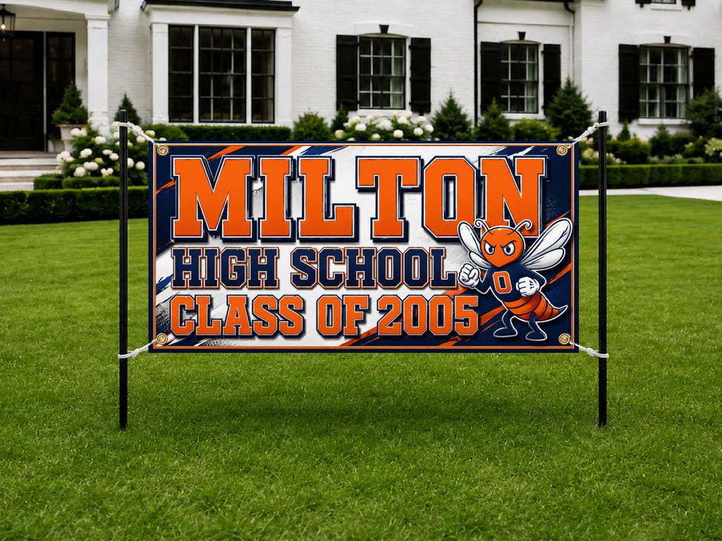Hornet Reunion Banner, High School Reunion Sign, Alumni Photo Backdrop