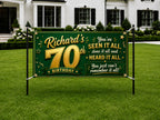 Funny 70th Birthday Banner, Richard Party Sign, Mens Backdrop
