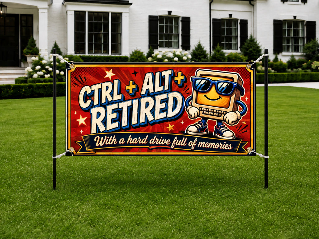 Computer Retirement Party Banner