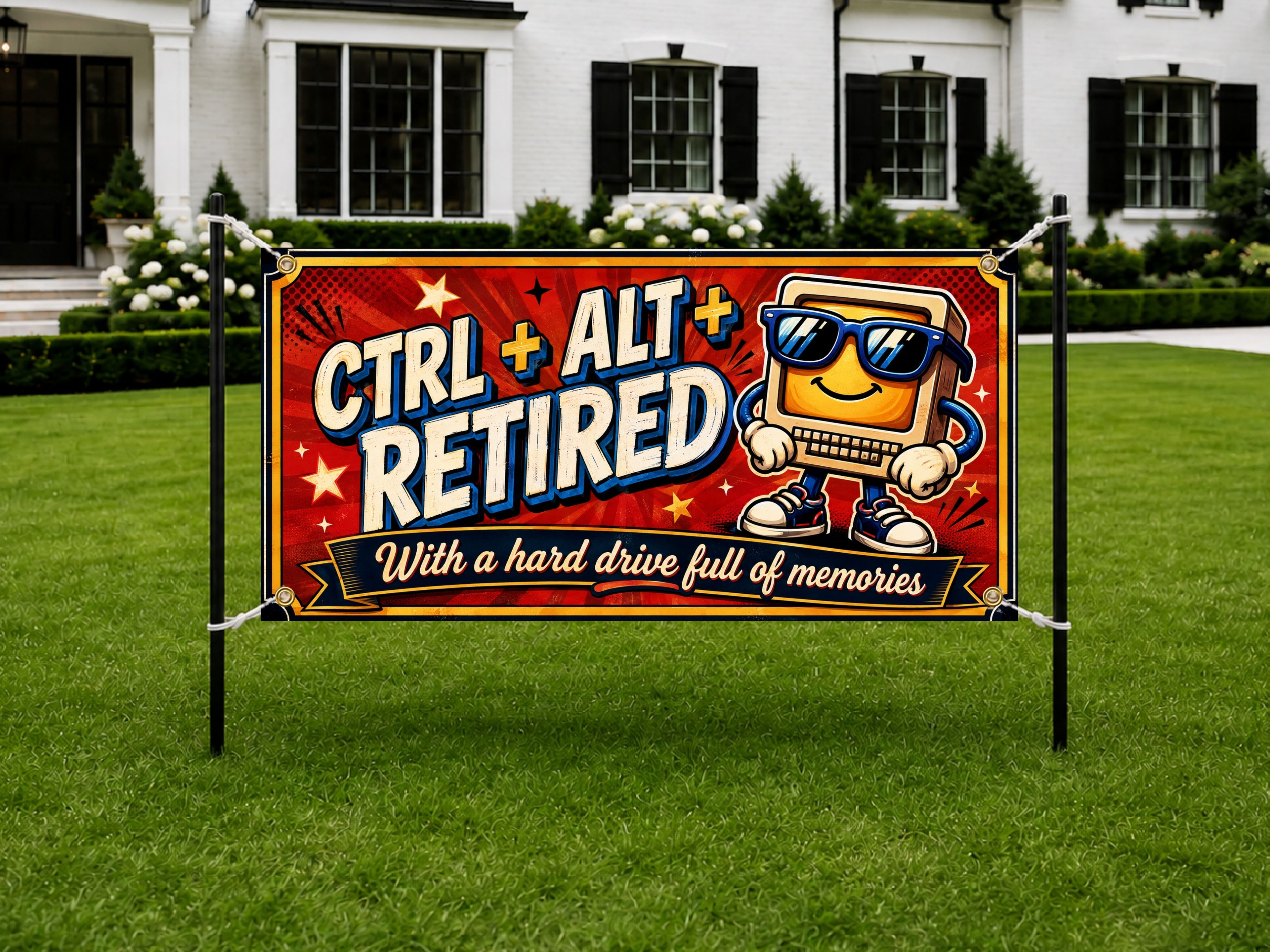 Computer Retirement Party Banner