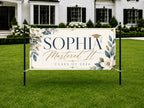 Masters Graduation Banner, Personalized Grad Party Sign, Custom Name Backdrop