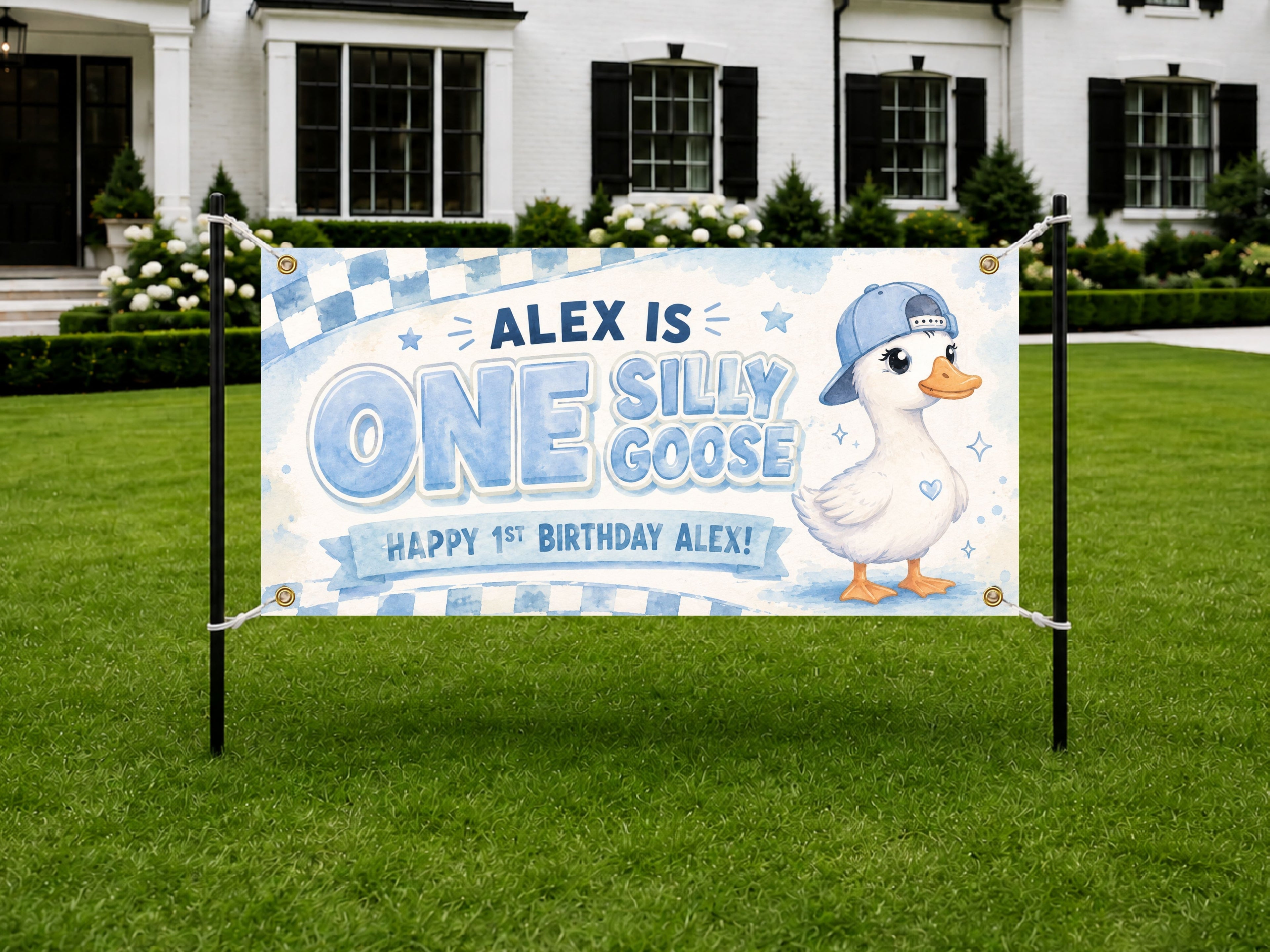 Goose 1st Birthday Banner