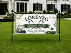 Golf 70th Birthday Banner, Masters Party Sign, Clubhouse Backdrop