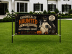 Funny Halloween Party Banner, Haunted Ghost Backdrop, Spooky Party Decor