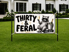 Raccoon 30th Birthday Banner