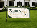 Tennis Graduation Banner, Senior Athlete Sign, Custom Name Backdrop