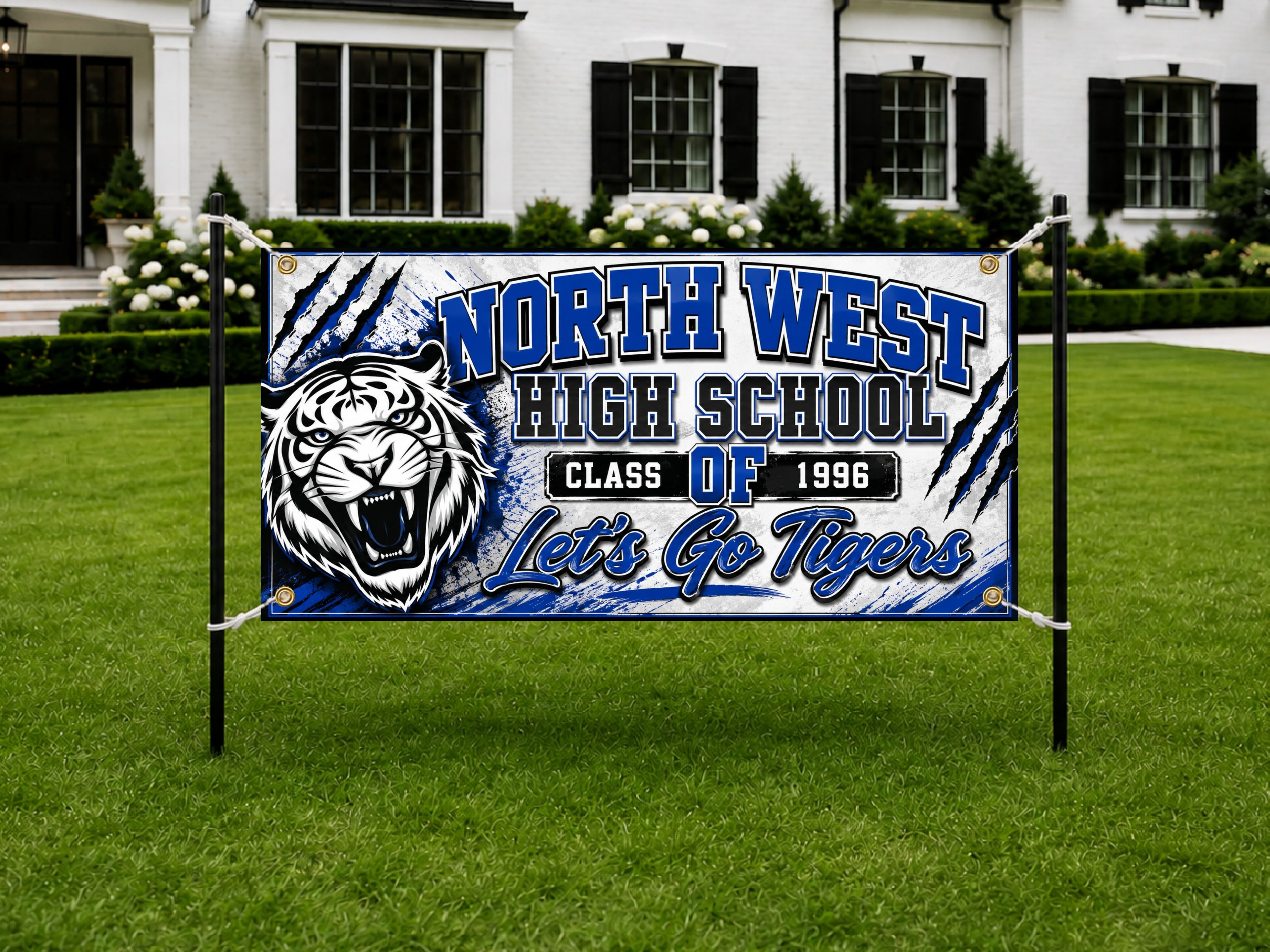 Tiger Reunion Banner, High School Reunion Sign, Alumni Photo Backdrop